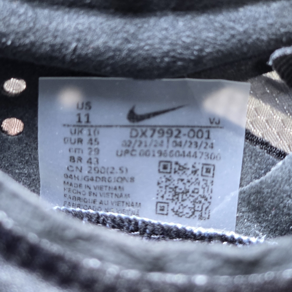 Nike ZoomX Dragonfly XC Spikes ‘Black Metallic Silver’ DX7992-001 Men Sz 11 New - Picture 8 of 8